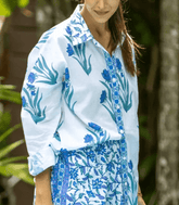 Bindu Robi Blouse in Jasmine Violet
