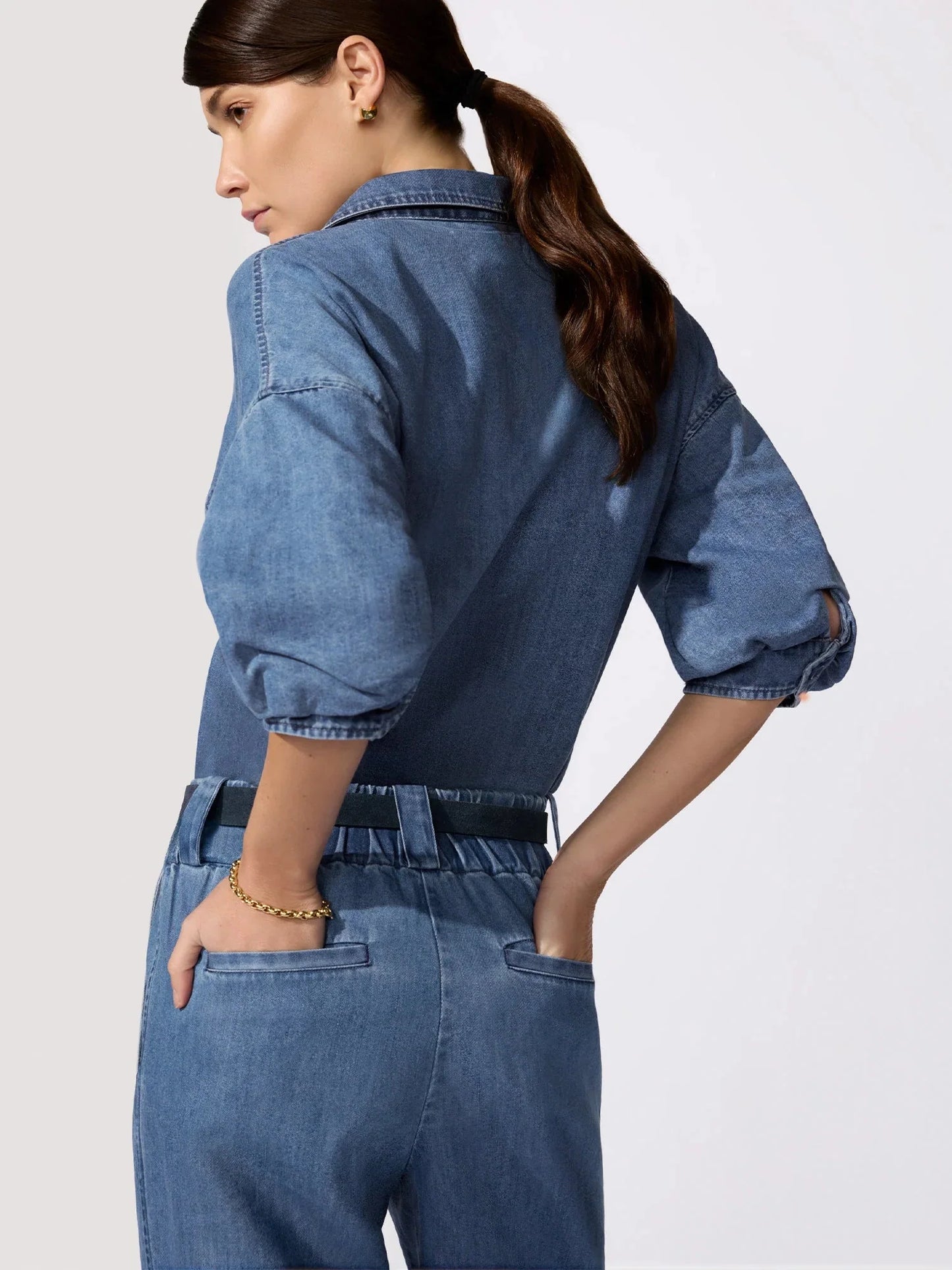 Brochu Walker Kate Denim Shirt in Atlantic Wash