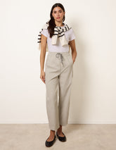 Elastic Waist Drawstring Trousers
