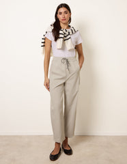 Elastic Waist Drawstring Trousers