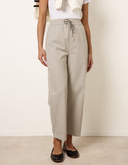 Elastic Waist Drawstring Trousers