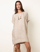 Washed Effect Tunic Dress