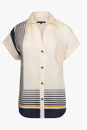 Caballero Maysen Top in Vintage Scarf