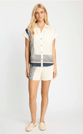 Caballero Maysen Top in Vintage Scarf