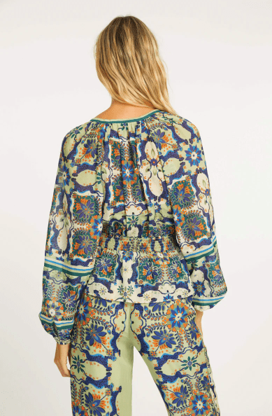Caballero Tarot Top in Wildcat Tapestry