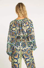 Caballero Tarot Top in Wildcat Tapestry