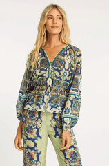 Caballero Tarot Top in Wildcat Tapestry
