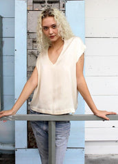 Cali Dreaming James Top in Ivory