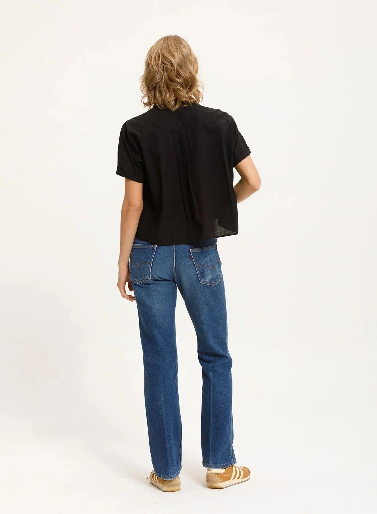 FINAL SALE Cali Dreaming Louella Shirt in Black