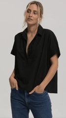 Cali Dreaming Motley Top in Black