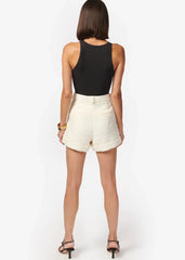 Cami Casey Boucle Short in Cream