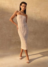 Cami NYC Castela Lace Dress in Bone