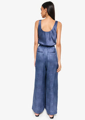 Cami NYC Fabian High Rise Charmeuse Pant in Raw Denim