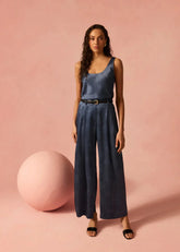 Cami NYC Fabian High Rise Charmeuse Pant in Raw Denim
