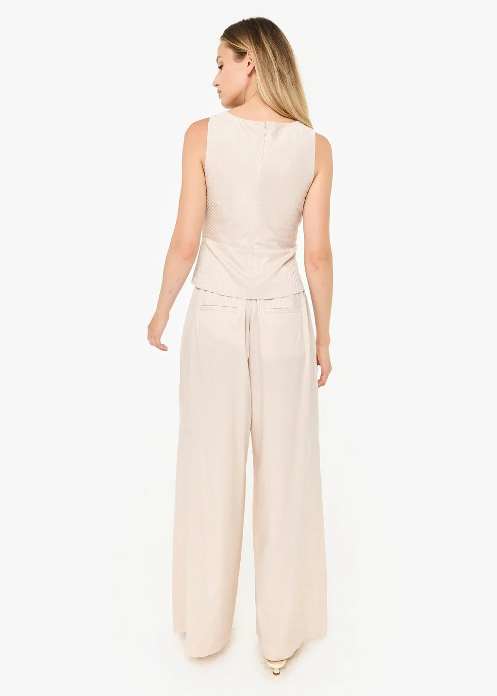 Cami NYC Fabian High Rise Jacquard Pant in Cannoli