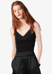 Cami NYC Lani Rib Knit Tank in Black
