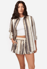 Cami NYC Malta Metallic Linen Top in Dune