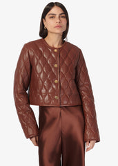Cami NYC Wanda Genuine Leather Jacket in Mousse