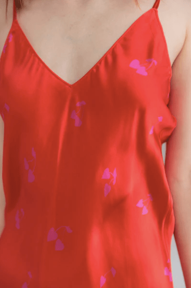 Catherine Gee Basic Cami in Cherry Heart
