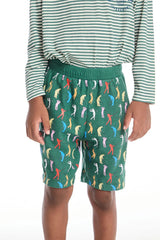 Chaser Allover Golfers Boys Shorts in Broccolini