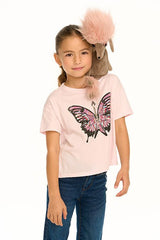 Chaser Butterfly Guitar Tee in Cotton Candy