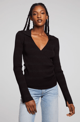 Chaser Harper Long Sleeve Top in Fillmore Stripe