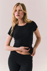 Chaser Honey Tee in True Black