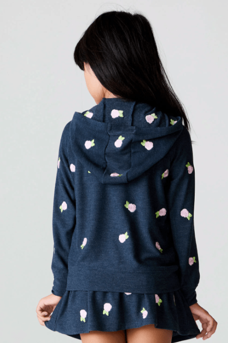 Chaser Kids Allover Rose Buds Hoodie in Avalon