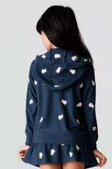 Chaser Kids Allover Rose Buds Hoodie in Avalon