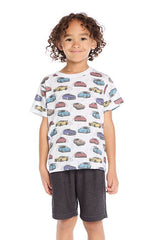 Chaser Kids Fast Car Tee in White