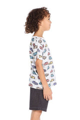 Chaser Kids Fast Car Tee in White