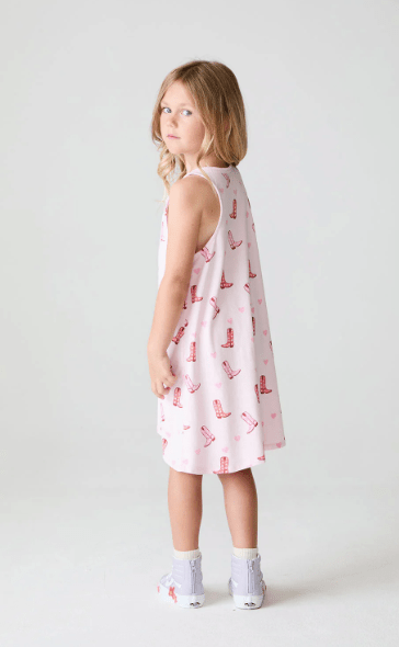 Chaser Kids These Boots Allover in Cotton Candy