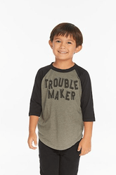 Chaser Kids Trouble Maker Jersey Top in Safari