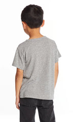 Chaser Kids Woodstock Bird on Guitar Tee in Streaky Grey