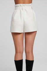 Chaser Lombard Shorts in Starry White