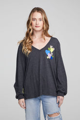 Chaser Love Hearts Vintage Jersey Long Sleeve
