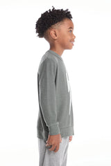Chaser Scribble Bolt Boys Long Sleeves in Safari