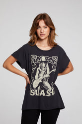 Chaser Slash Guitar Tee in Licorice