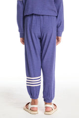 Chaser Slim Slouchy Girls Pant in Frost Blue