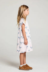 Chaser Tennis Club Girls Dress in Pinky