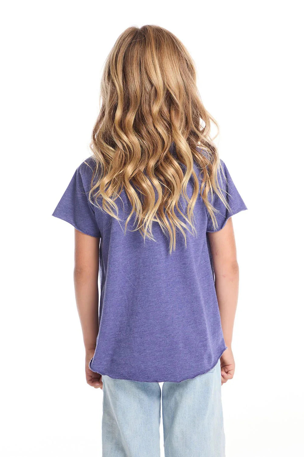 Chaser Tom Petty 1979 Tour Girls Tee in Frost Blue