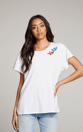 Chaser Vote Tee in White