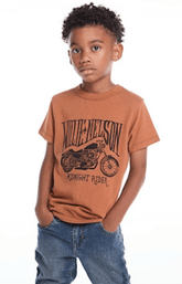 Chaser Willie Nelson Boys Tee In Whiskey