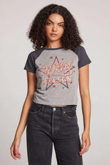 Chaser Willie Neslson Cowboy Star Tee in Stark Grey