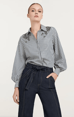 Cinq A Sept Crystal Ivy Tianna Top in Peacock Blue