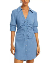 Cinq A Sept Daniela Suiting Dress in Vintage Blue