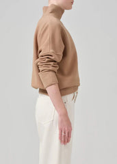 Citizens of Humanity Cara Fleece Turtleneck in Surrey