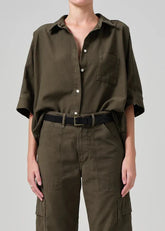 Citizen of Humanity Claire Origami Shirt in Costes