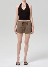 Citizen of Humanity Este Drawstring Short in Cocoa