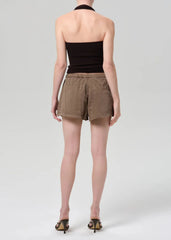 Citizen of Humanity Este Drawstring Short in Cocoa